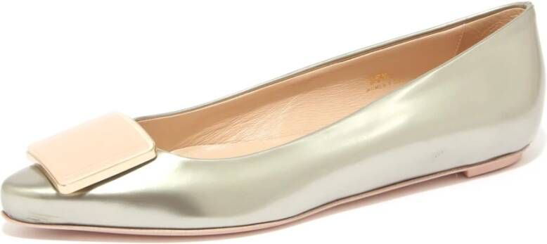Tod's Ballerina schoen met glanzend effect gemaakt in Italië