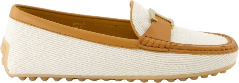 Tod's Beige en Bruine City Gommino Mocassins