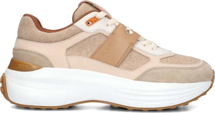 TOD&apos;S Lage Sneakers Dames Xxw81l0jp40umd Maat: 42 Materiaal: Leer Kleur: Beige