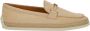 TOD'S Beige Loafers met Gesp en Gouden Afwerkingen Beige Dames - Thumbnail 1
