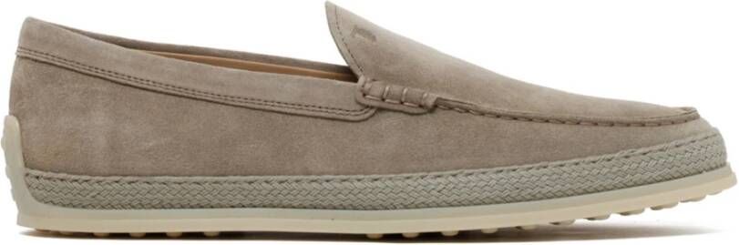 Tod's xxm0tv0aj30 loafers heren beige reo 9997 torba suede 44(10 )