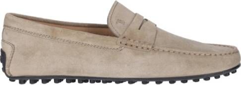 TOD'S Beige Platte Schoenen Beige Heren