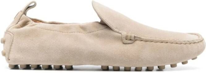 Tod's Beige Platte Schoenen met Verhoogde Naad