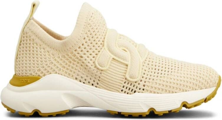 Tod's Beige Slip-On Sneakers Chunky Sole