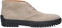 Tod's Beige Suède Desert Boots Vetersluiting - Thumbnail 1