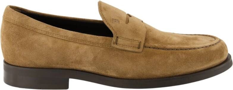 Tod's Beige Suède Instap Mocassins