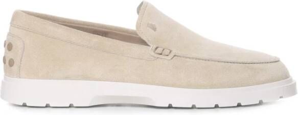 TOD&apos;S Instappers Heren Pantofola Ibrido Estivo 59k Maat: 7 5 Materiaal: Suède Kleur: Beige