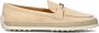 TOD'S Beige Raffia Loafer Slip-On Ronde Neus Beige Dames - Thumbnail 1