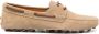 Tod's Beige Suède Platte Schoenen - Thumbnail 1