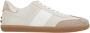 TOD'S Beige Suède Sneakers met Gouden Detail Beige Dames - Thumbnail 1
