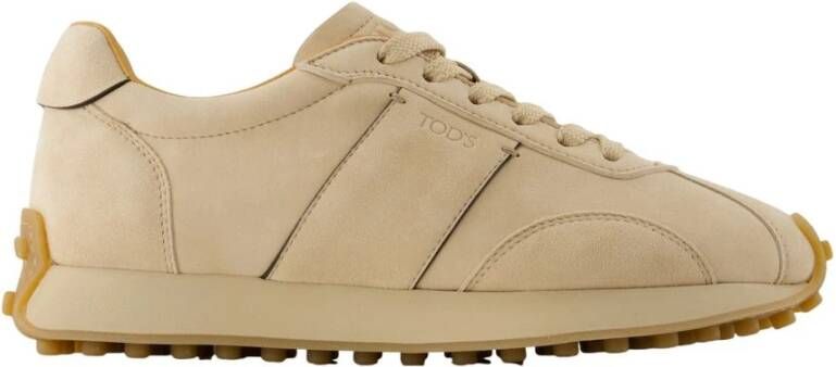 TOD&apos;S Lage Sneakers Dames Xxw26l0iu41hr0c600 Maat: 40 Materiaal: Suède Kleur: Beige
