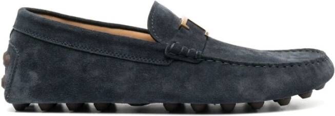 TOD'S Blauwe Gommino T Timeless Loafers Blue Heren