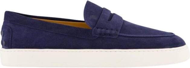 Tod's Blauwe Heren Mocassin Schoen