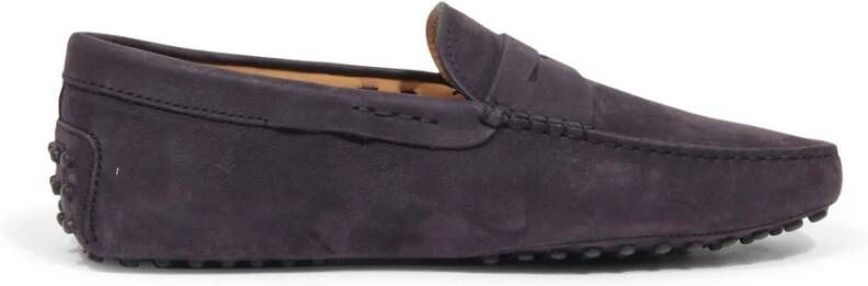 Tod's Blauwe leren loafer gemaakt in Italië
