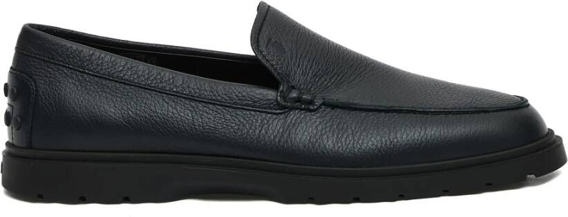 Tod's Blauwe Leren Loafers Hybride Zool
