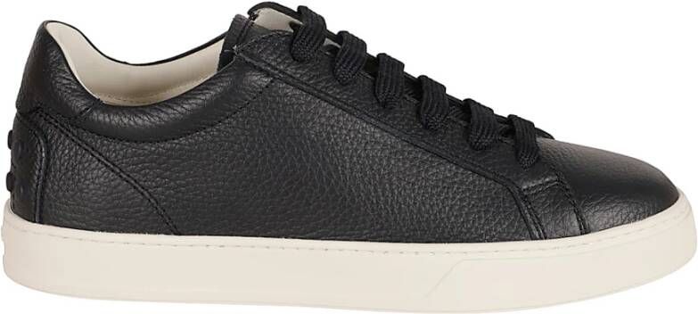 Tod's Blauwe Leren Sneakers Minimalistische Stijl