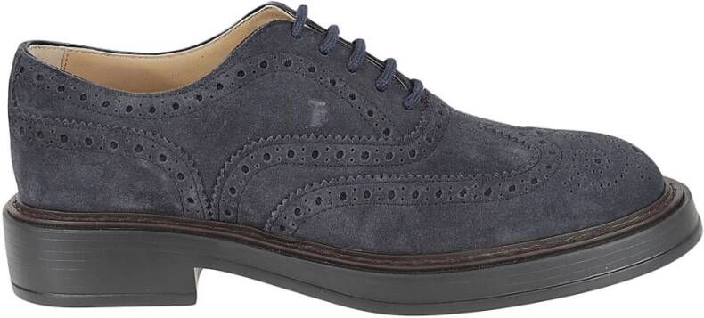 TOD'S Blauwe Platte Schoenen voor Heren Blue Heren