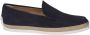Tod's Blauwe Suède Mocassin Pantoffels - Thumbnail 1