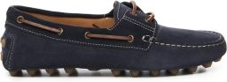 Tod's Blauwe Suède Platte Schoenen