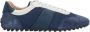 TOD'S Blauwe Suède Sneakers Casual Stijl Blue Heren - Thumbnail 1
