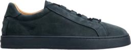 Tod's Blauwe Suède Sneakers met Rubberen Zool