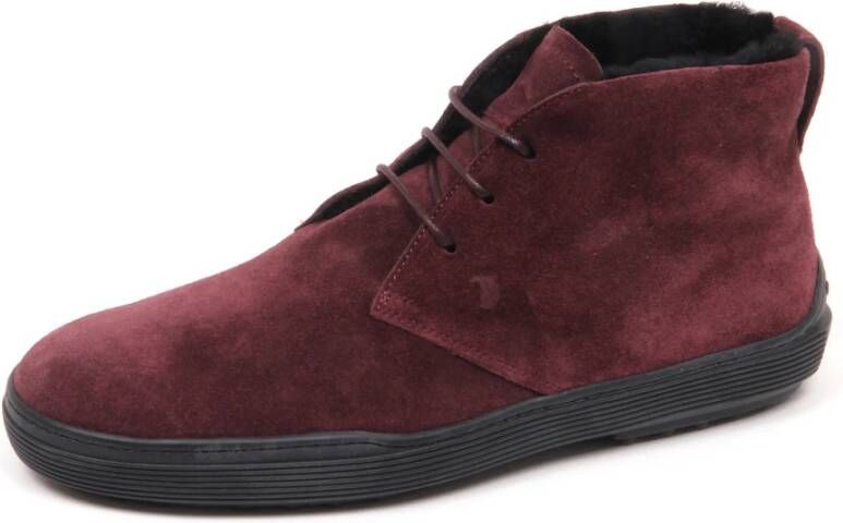 Tod's Bordeaux Bont Laars Schoen Licht