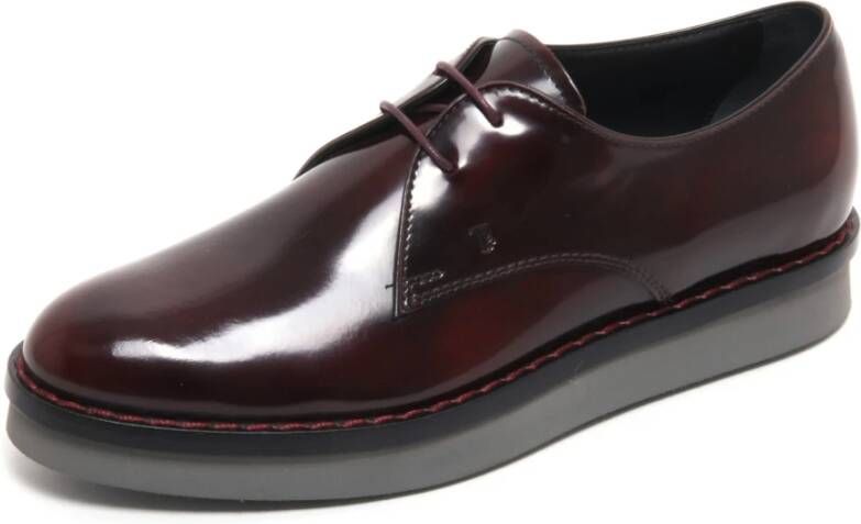 Tod's Bordeaux Derby XL Schoenen Made in Italy