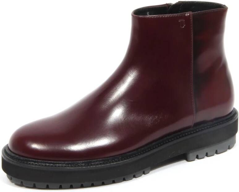 Tod's Bordeaux Leren Mode Laars