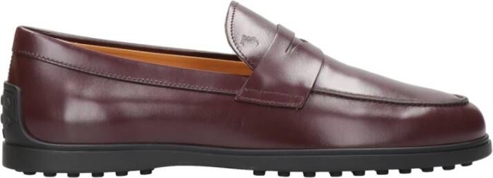 Tod's Bordeaux Leren Sandalen met Masker