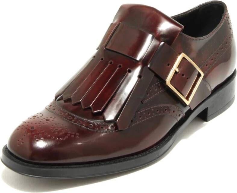 Tod's Bordeaux Leren Schoenen voor Vrouwen