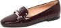 Tod's Bordeaux Patent Ballerina Platte Schoenen - Thumbnail 1