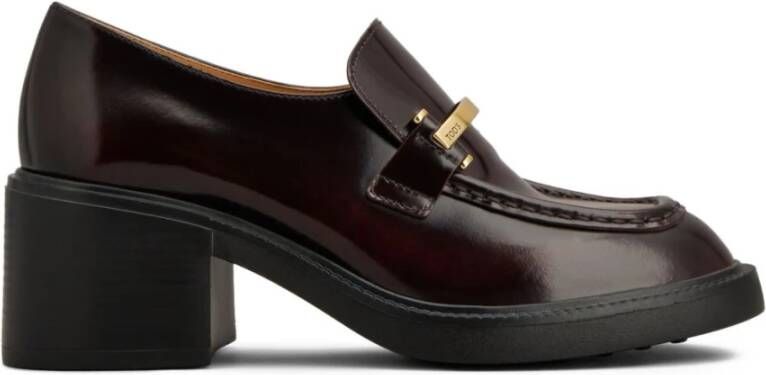 Tod's Bordeaux Platte Schoenen