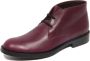 Tod's Bourgondische Leren Laars Schoen Esquire Giovane - Thumbnail 1
