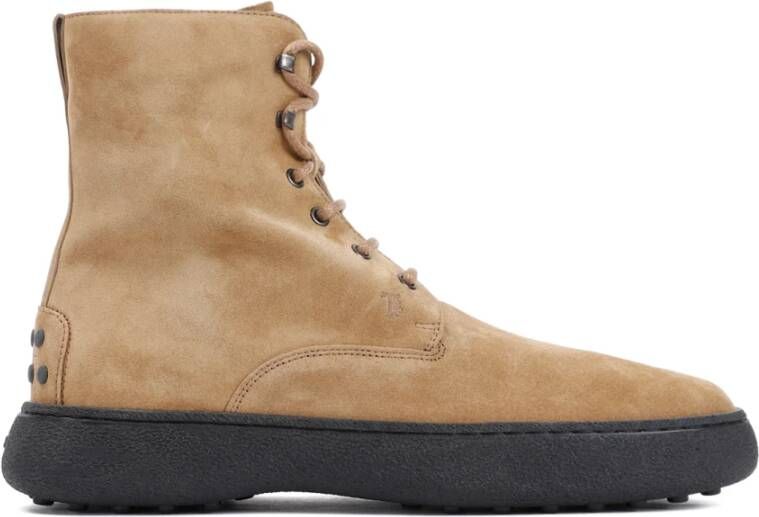 TOD'S Bronze Winter Gommino Boot Brown Heren