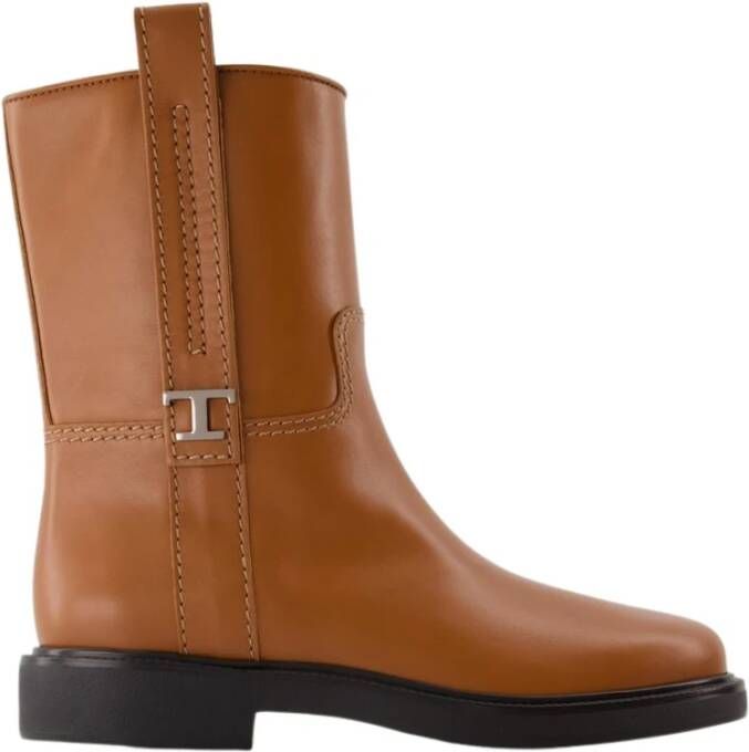 TOD'S Boots Gomma 20L Boots Leather Brown in bruin