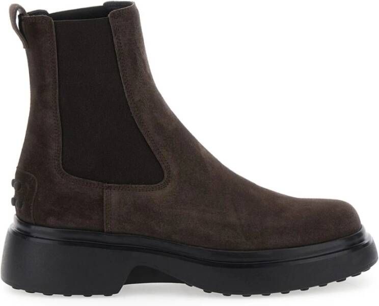 Tod's Bruine Enkellaarzen Stijlvolle Veelzijdige Look