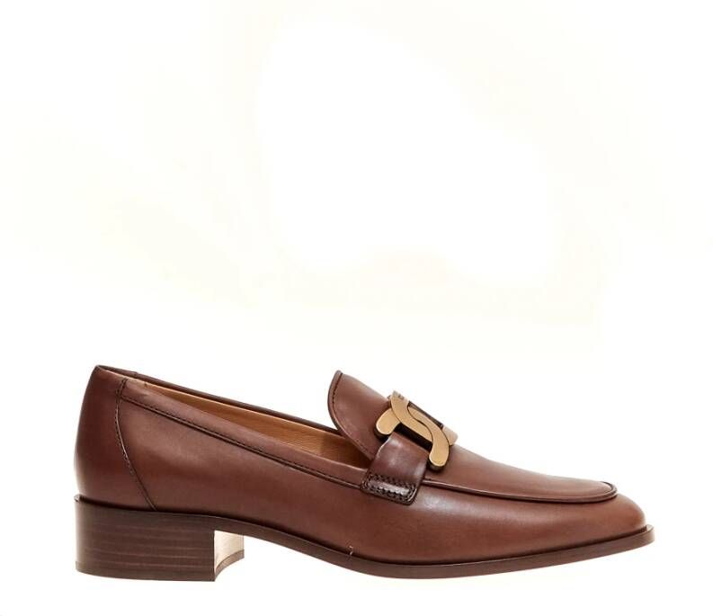 Tod's Bruine leren Loafer schoenen
