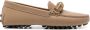 Tod's Bruine leren mocassin met metalen ringen - Thumbnail 1