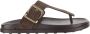 Tod's Bruine leren sandaal met metalen gesp - Thumbnail 1