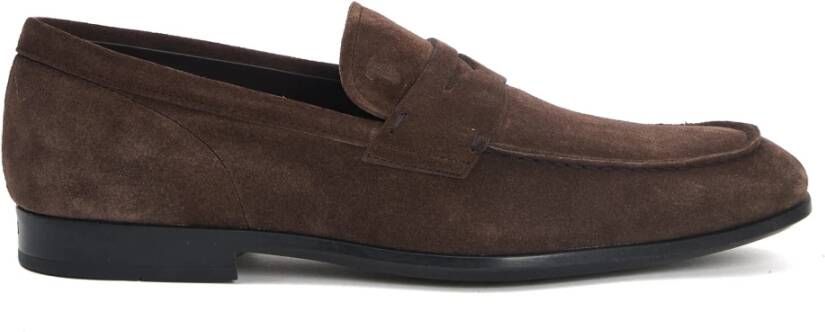 Tod's Bruine Loafer Schoenen Gemaakt in Italië