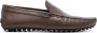 TOD'S Bruine Loafers met Reliëflogo Brown Heren - Thumbnail 1