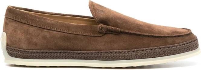 TOD'S Bruine Omgekeerde Loafer Brown Heren