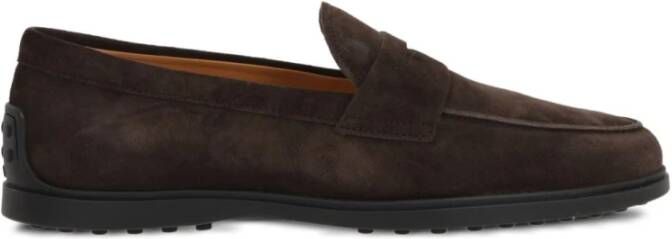 Tod's Bruine Platte Instap Schoenen