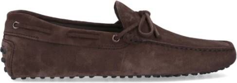 TOD'S Bruine platte schoenen met tijdloze stijl Brown Heren