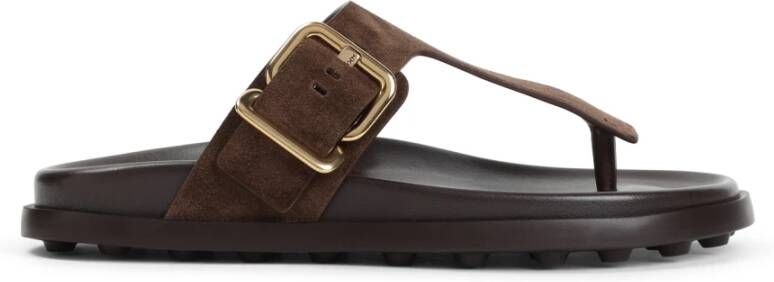 Tod's Bruine Sandalen Elegante Stijl