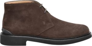 TOD'S Bruine Suède Enkellaars Bruin Heren