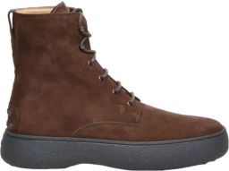 Tod's Bruine Suède Enkellaarzen