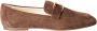Tod's Bruine Suède Loafers met Gouden Detail - Thumbnail 1
