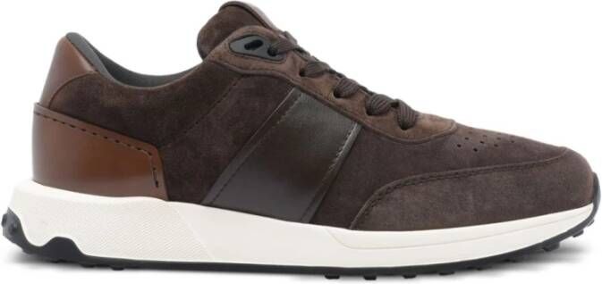 Tod's Bruine Suède Veterschoenen