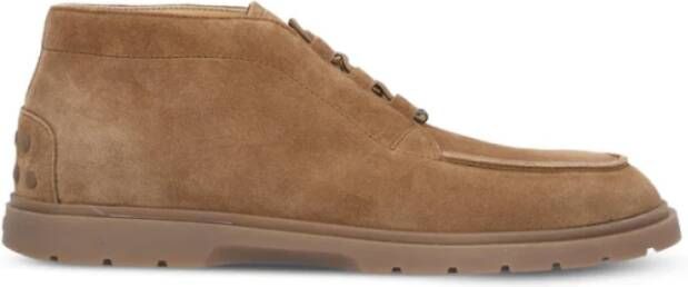 Tod's Bruine Suède Veterschoenen